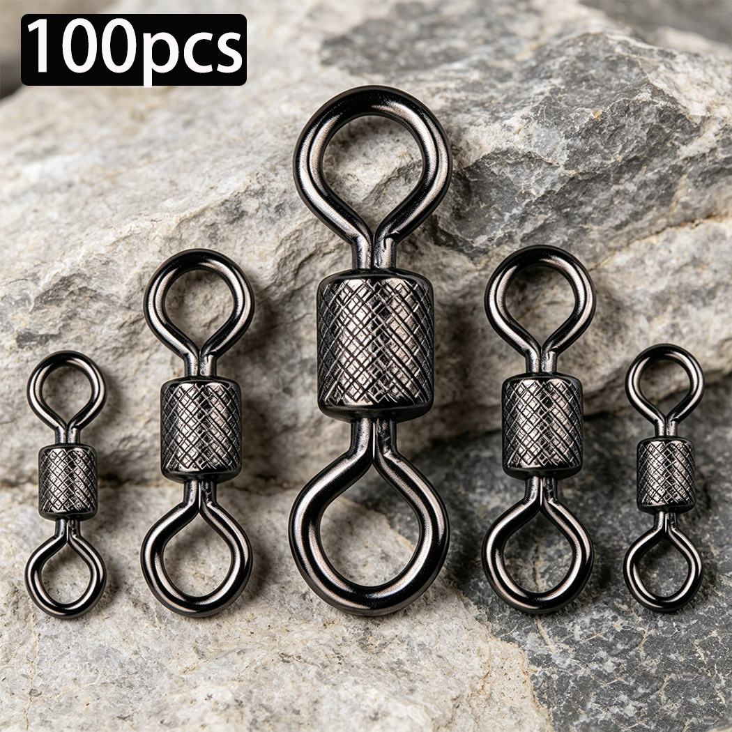 100pcs/box Fishing Swivel 1#-1 - đánh giá và giá Fishing Rod Case
