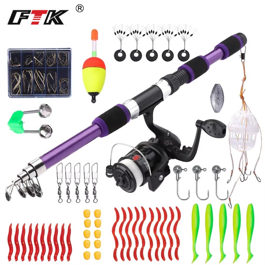 FTK 1.8M Portable Spinning Fis - đánh giá và giá Fishing Rod Carbon Fiber